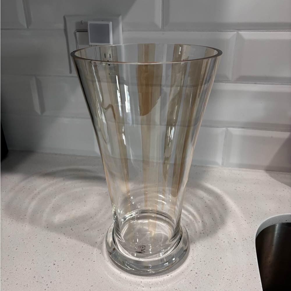 Vintage Crystal/Glass Vase made in Poland by The Bombay Company